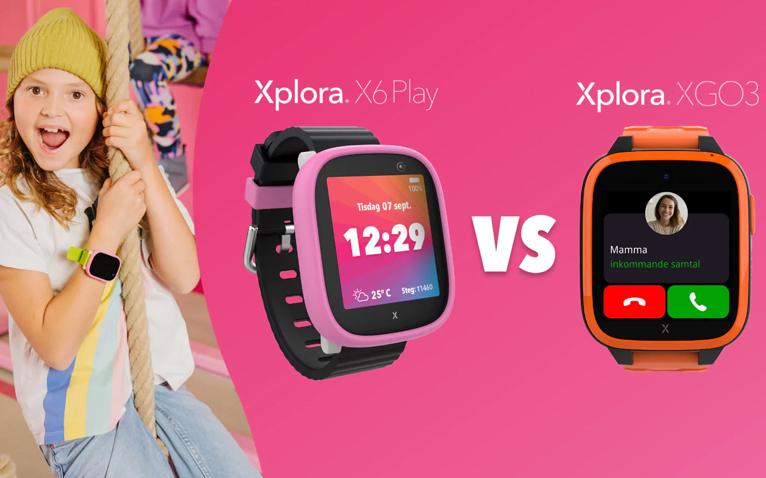 XPLORA X6 Play - Watch Phone for Children (4G) - Calls, Messages, Kids  School Mode, SOS Function, GPS Location, Camera and Pedometer –  (Subscription